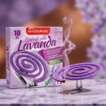 Lot de 6 🦟 Boites de 10 spirales à la lavande, anti insecte et anti moustique, avec le support inclus 🌸✨