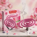 Lot de 6 🦟 Boites de 10 spirales au géranium, anti insecte et anti moustique, avec le support inclus 🌸✨